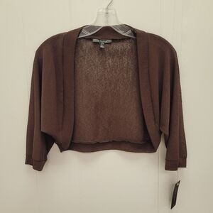 City Triangles Onion Skin Cropped Shrug